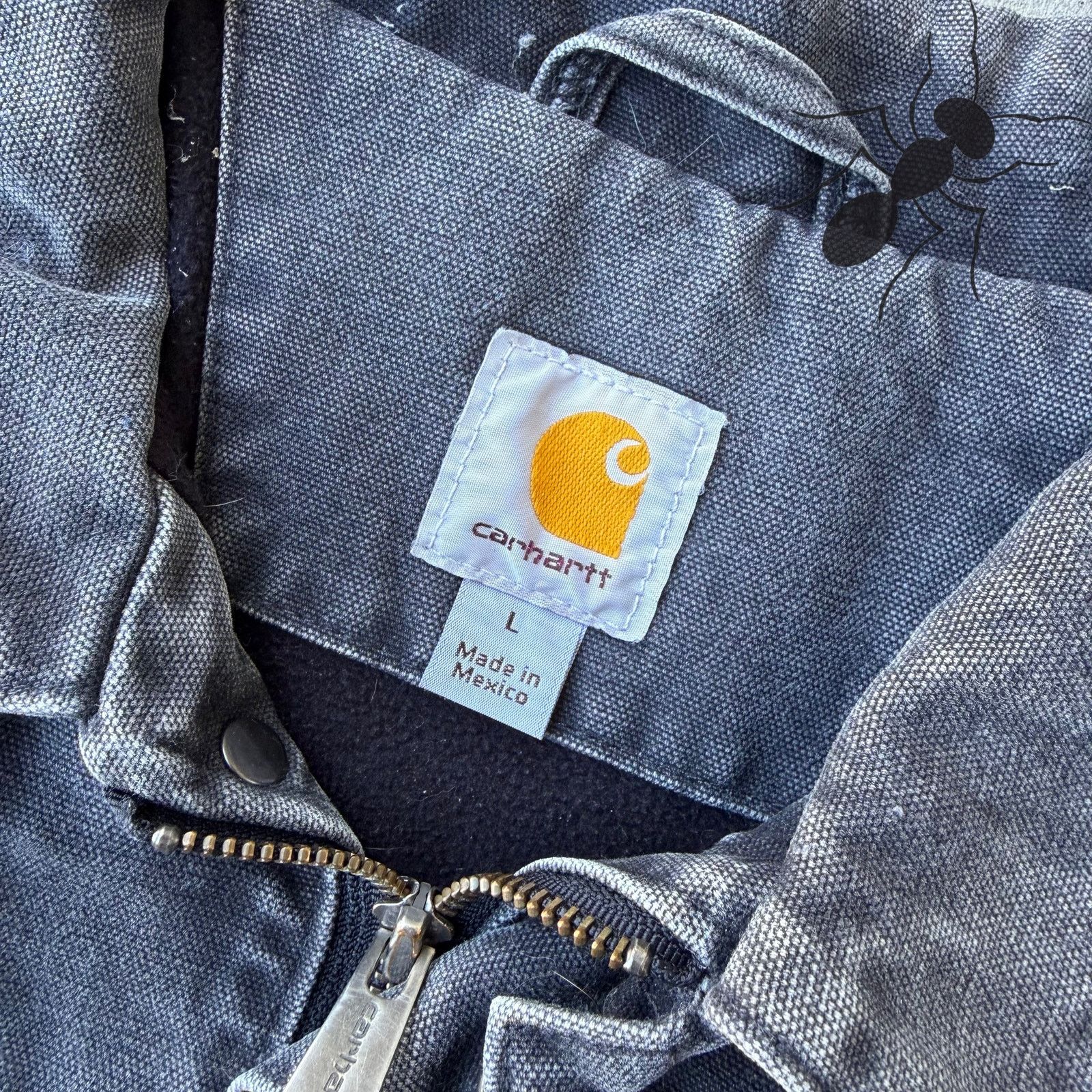 Carhartt × Vintage Carhartt faded black button up work wear jacket Size US L / EU 52-54 / 3 - 9 Thumbnail