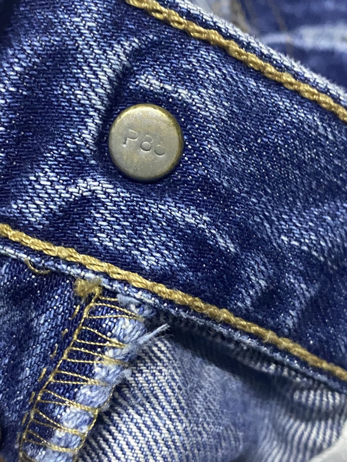 Levi's Vintagw Levis 501 Whisker ButtonFly Distressed Loose Jeans Size US 32 / EU 48 - 13 Thumbnail