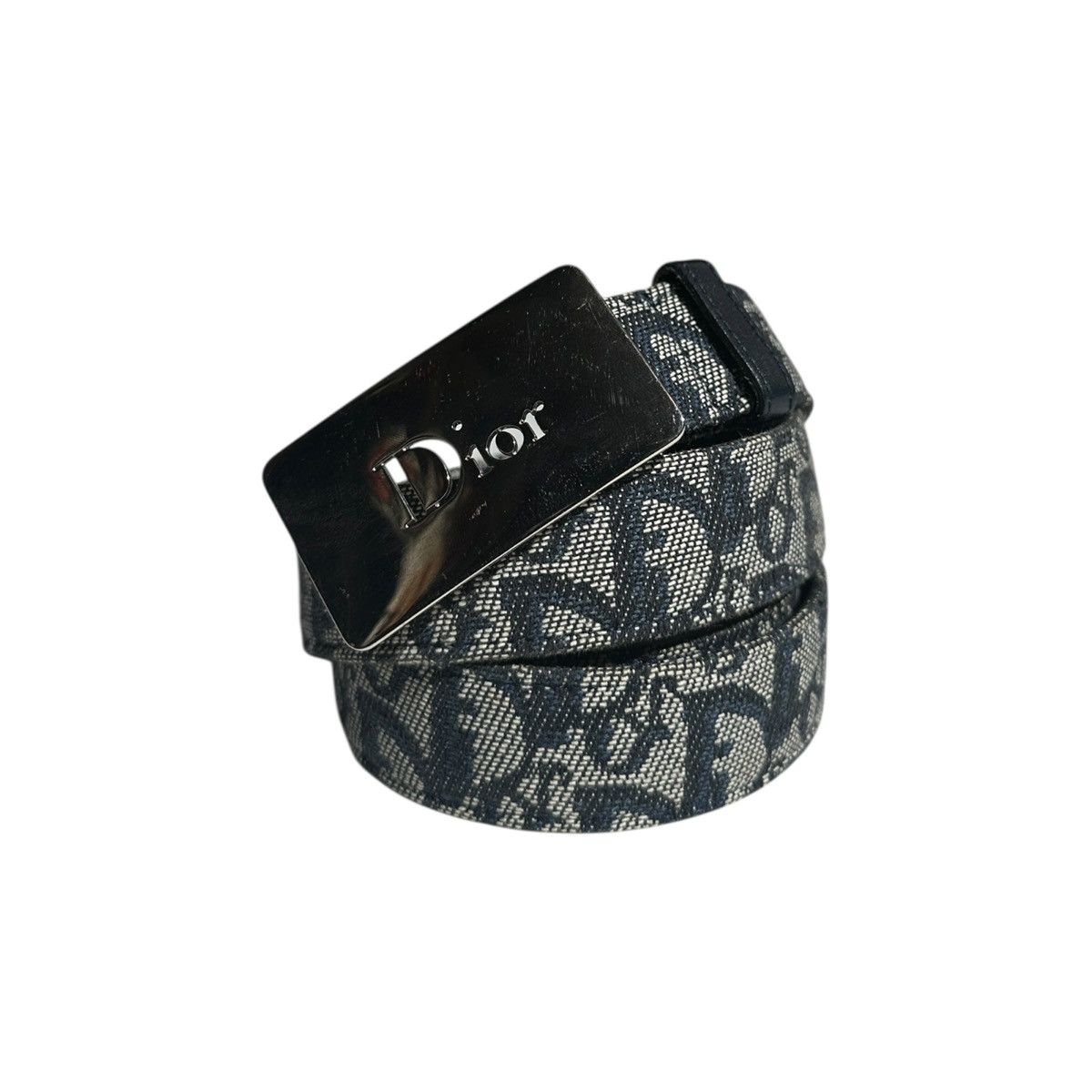 Dior Monogram logo leather belt Size 32 - 1 Thumbnail