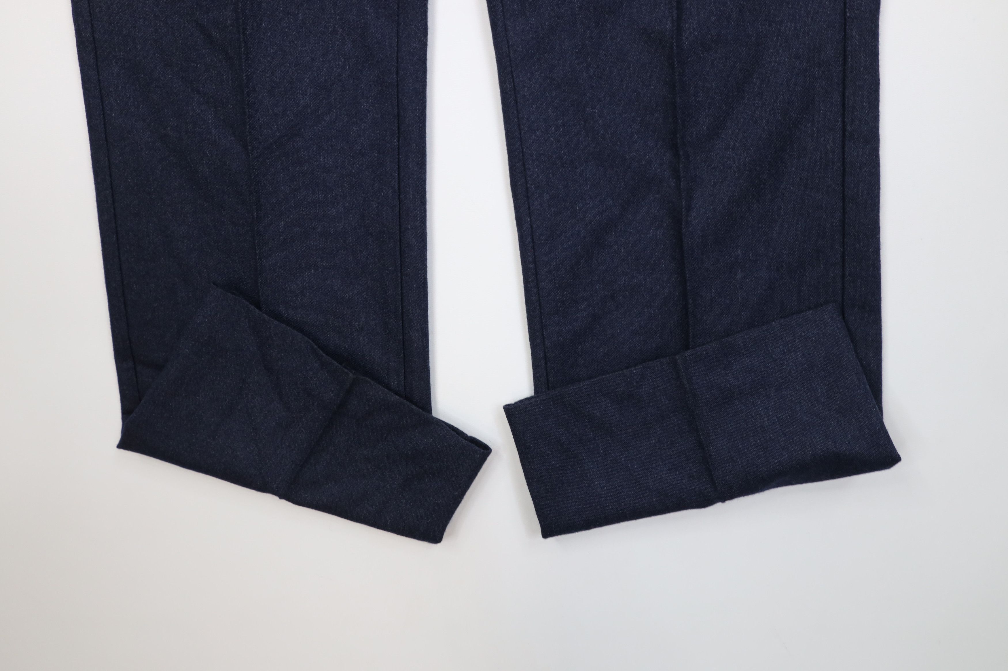 Vintage Vintage 70s Streetwear Flared Wide Leg Chino Pants Blue USA Size US 32 / EU 48 - 5 Thumbnail