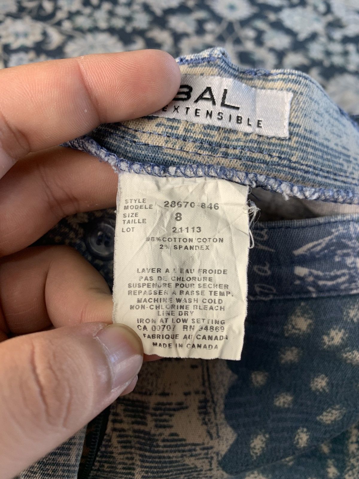 Tribal Streetwear Rare Paisley design jeans Tribal Stretch - Extensible pant Size US 30 / EU 46 - 4 Thumbnail