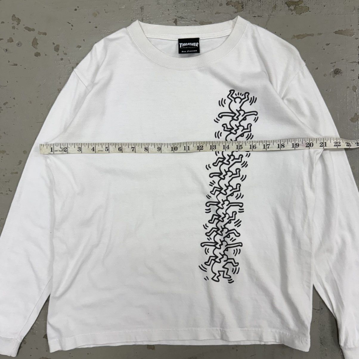 Keith Haring Keith Haring Thrasher Skateboard Tee Longsleeve Size US M / EU 48-50 / 2 - 6 Thumbnail