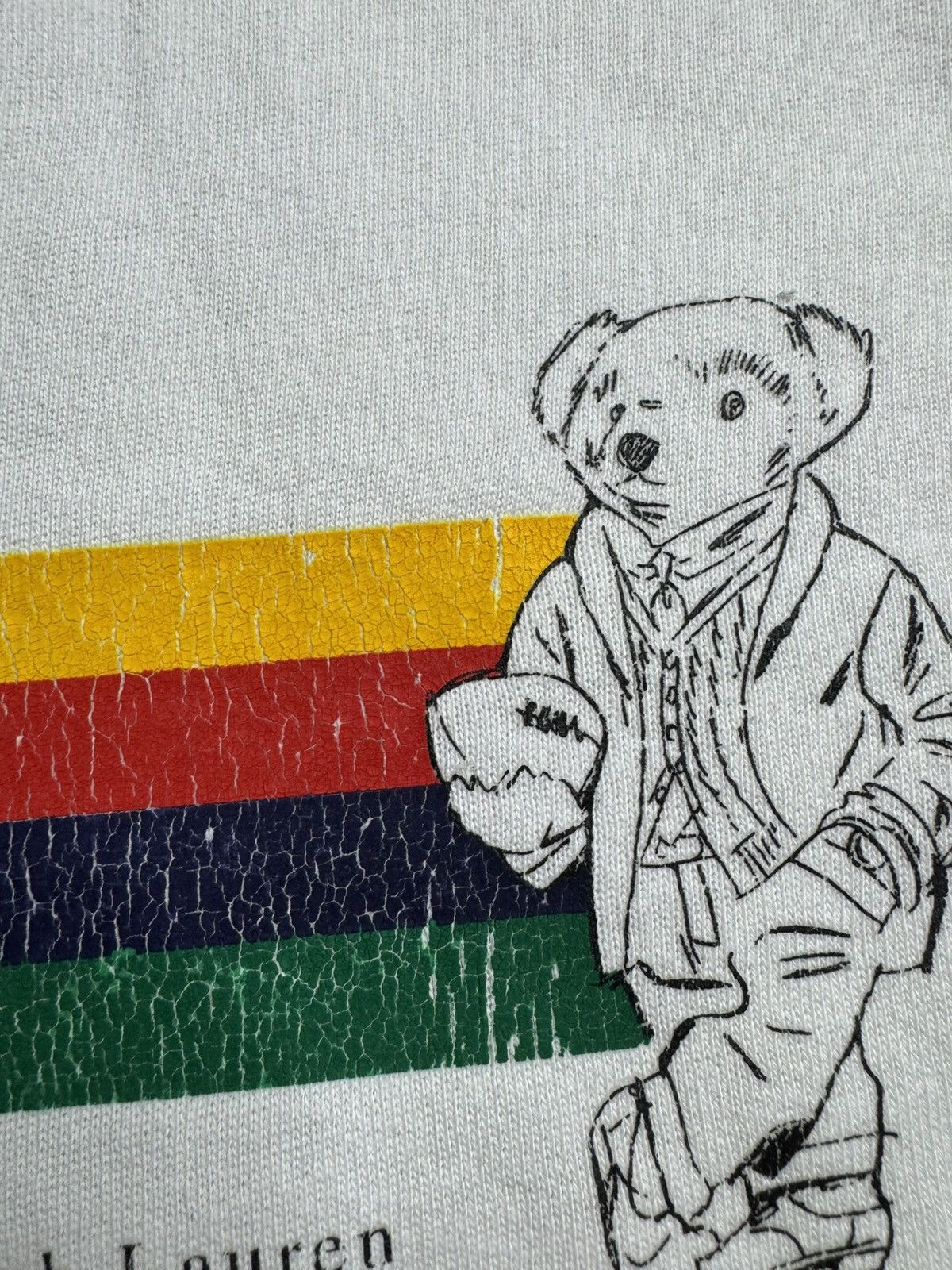 Polo Ralph Lauren Vintage Polo Ralph Lauren polo bearBig Logo white sweater Size US S / EU 44-46 / 1 - 3 Thumbnail