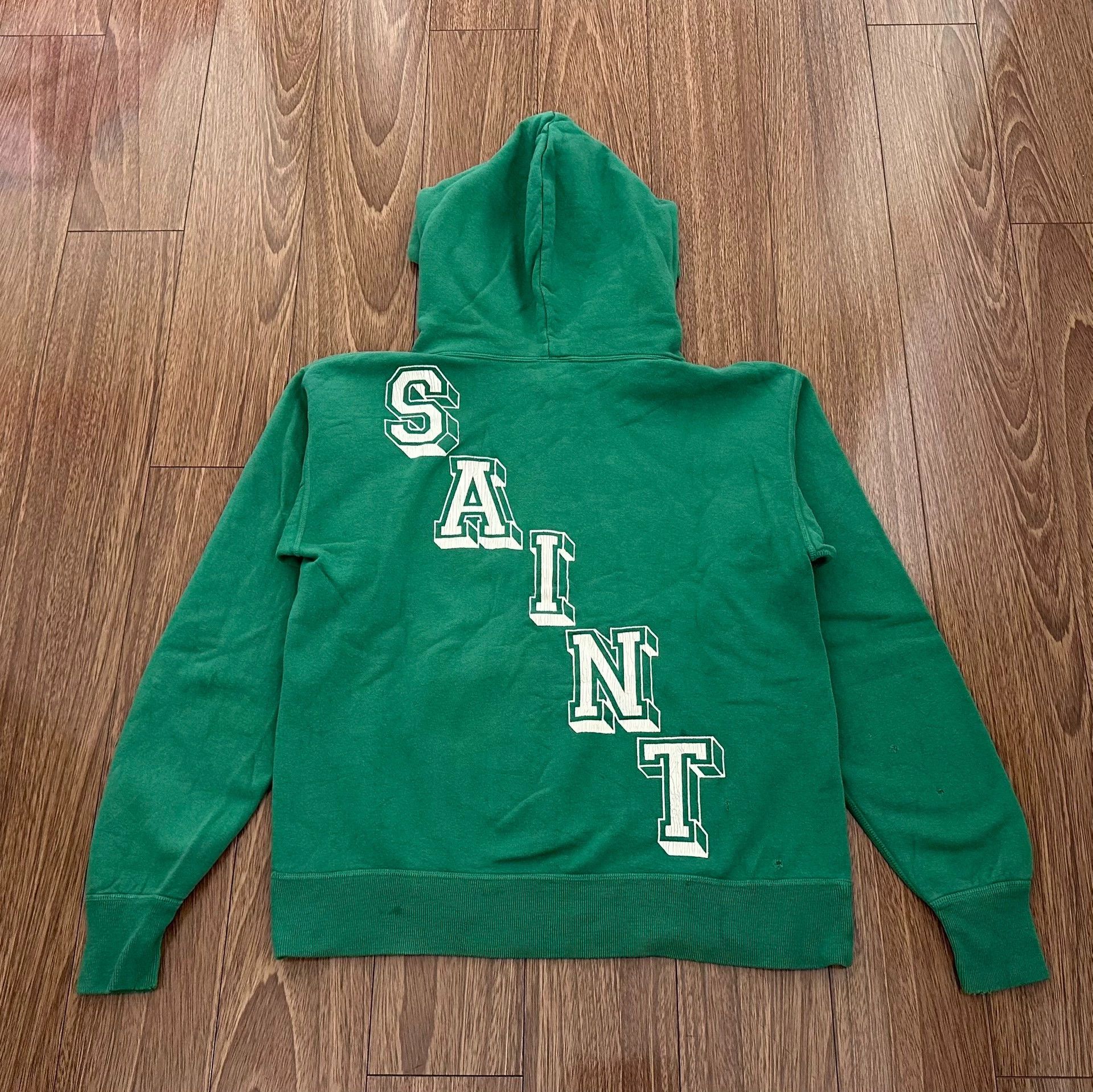 Saint Michael SAINT MICHAEL ANGEL WING DISTRESSED HOODIE NEW M Size US M / EU 48-50 / 2 - 2 Thumbnail
