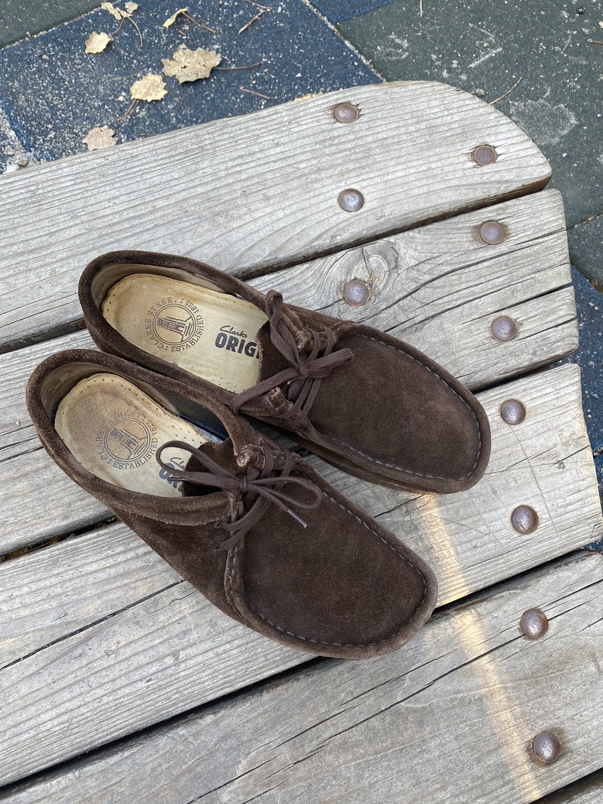 Clarks × Vintage Vintage Clarks Wallabees Suede Size US 9.5 / EU 42-43 - 3 Thumbnail