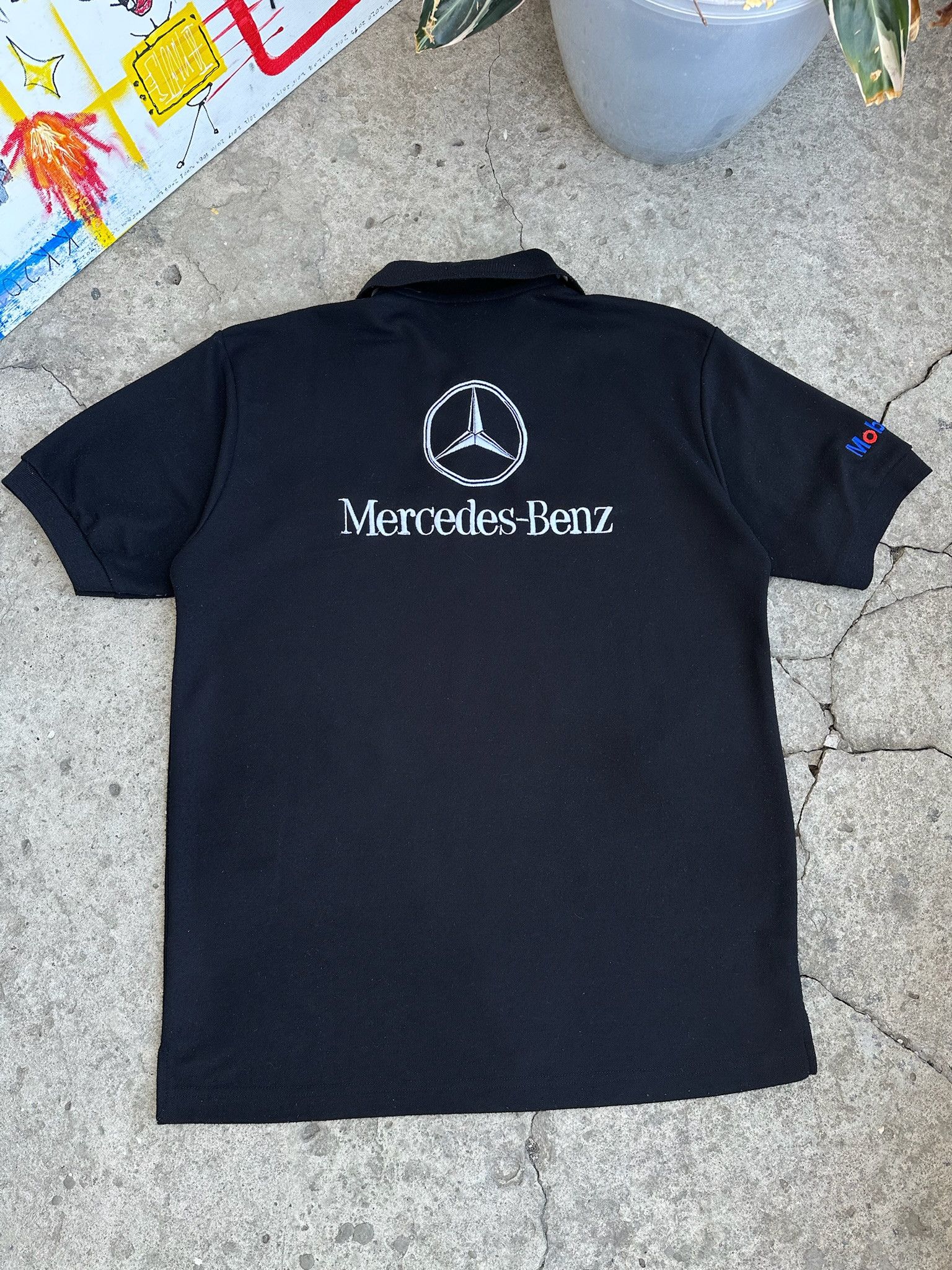 Mercedes-Benz 1990s MERCEDES BENZ POLO TSHIRT Size US L / EU 52-54 / 3 - 1 Thumbnail
