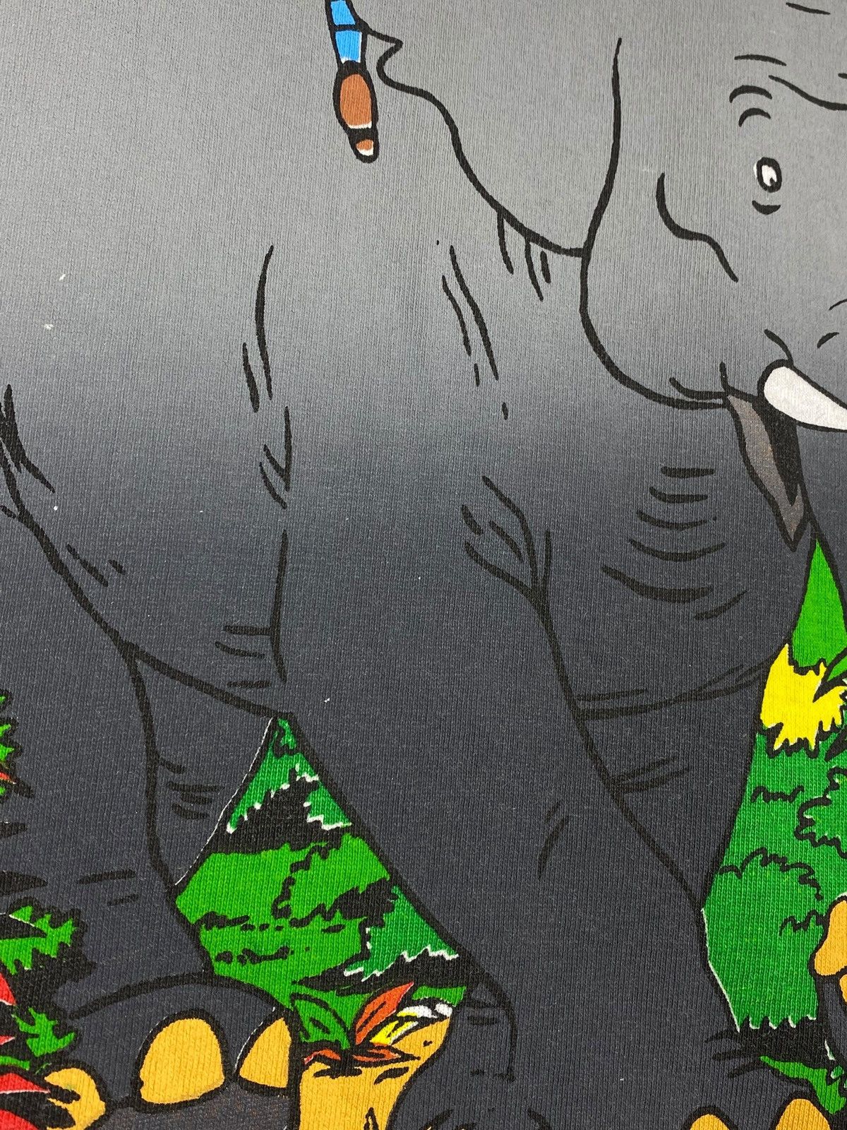 Cartoon Network 🔥 90s TINTIN CIGARS PHARAOH TEE JUNGLE RARE ELEPHANT VIBE Size US XL / EU 56 / 4 - 4 Thumbnail