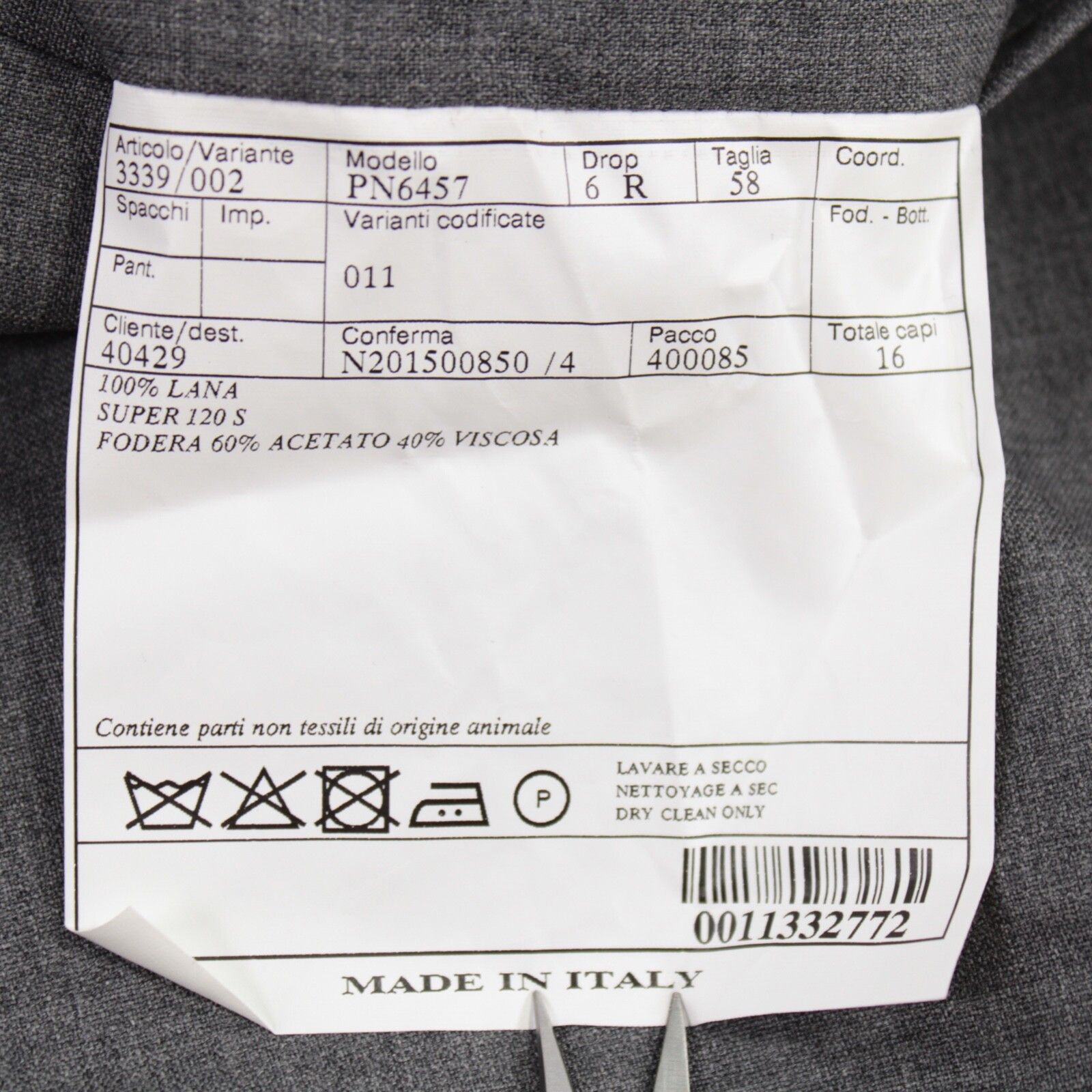 Belvest Belvest New with tags Dress Pants Size 42 US In Gray Size US 42 / EU 58 - 5 Thumbnail