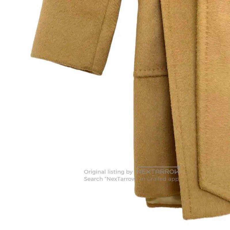 Max Mara MaxMara Khaki Alpaca Wool Coat for Women . Size XS / US 0-2 / IT 36-38 - 4 Thumbnail