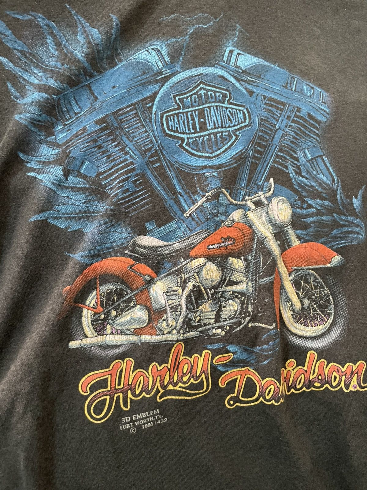 Harley Davidson Vintage 3D Harley Davidson Size US L / EU 52-54 / 3 - 8 Thumbnail