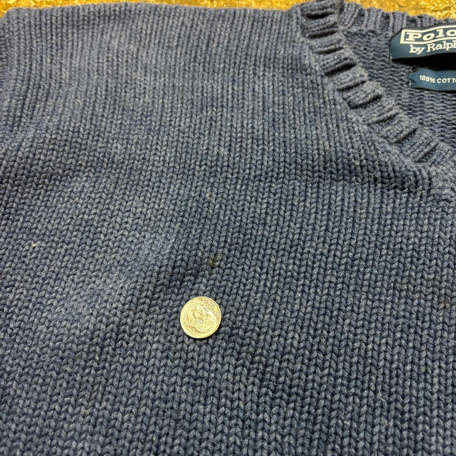 Polo Ralph Lauren × Vintage Vintage Polo Ralph Lauren Cotton Knit Sweater Men's 2XL Size US XXL / EU 58 / 5 - 9 Thumbnail