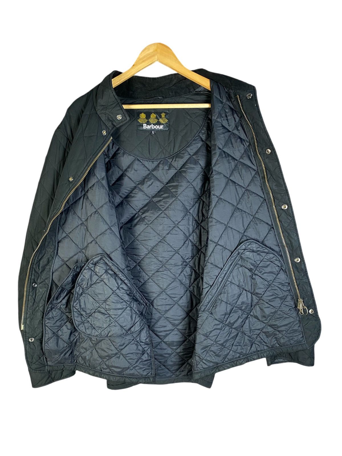 Barbour Barbour Powell Mens Black Quilted Jacket Size US XL / EU 56 / 4 - 5 Thumbnail