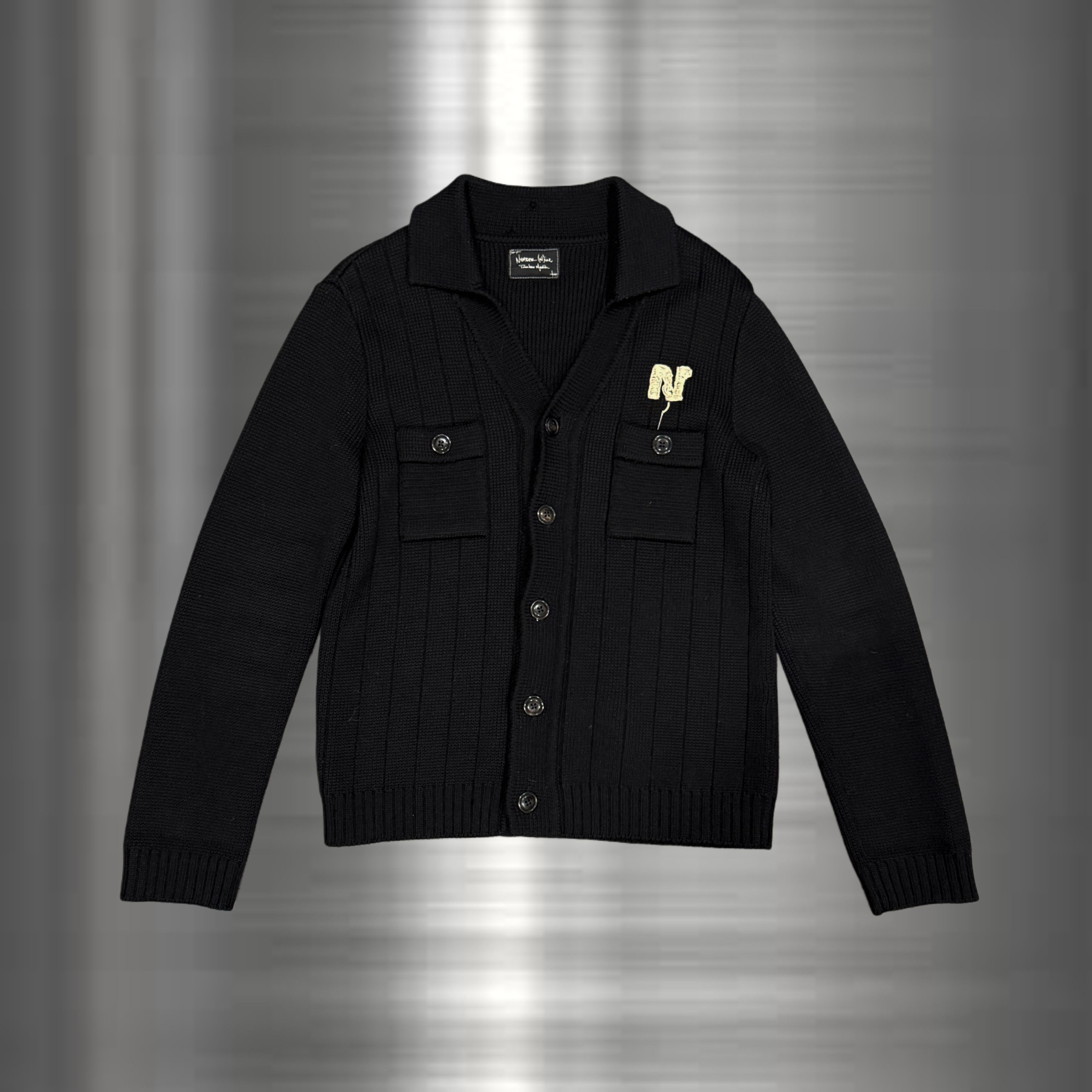 NUMBER (N)INE | Autumn Winter 2024. MOHAIR MESH WIDE STRIPED