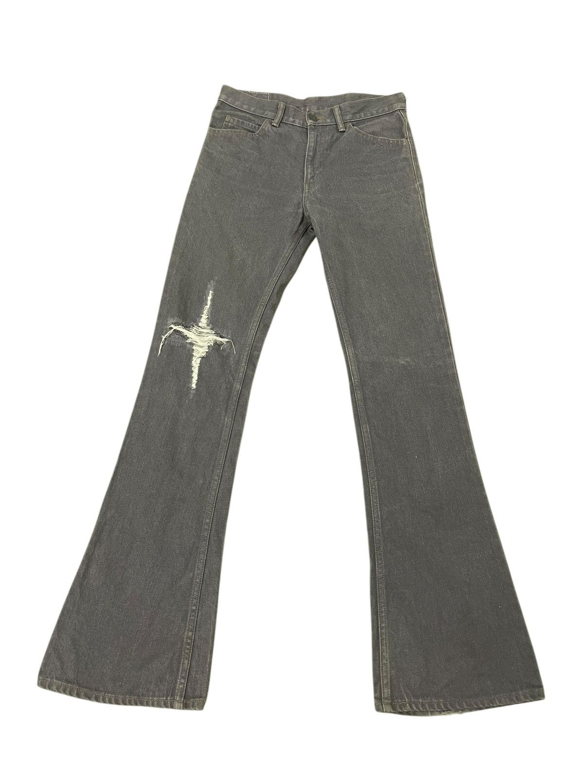 Japanese Brand Flare Jeans Stabilizer Distress Boot Cut 1🟦3 Size US 29 - 2 Thumbnail