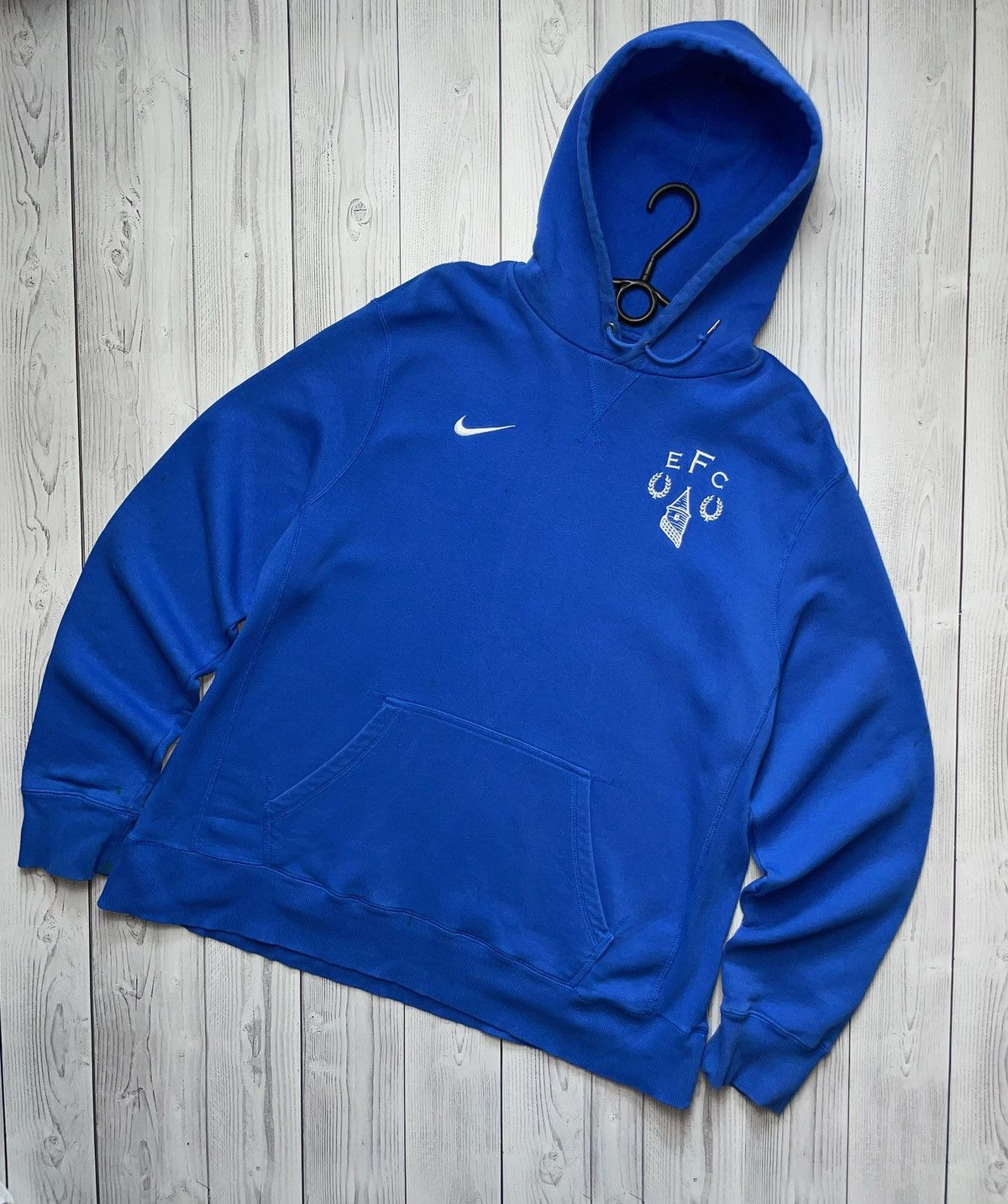 Nike × Vintage Vintage Nike Everton soccer hoodie size XXL logo rare Size US XXL / EU 58 / 5 - 1 Thumbnail