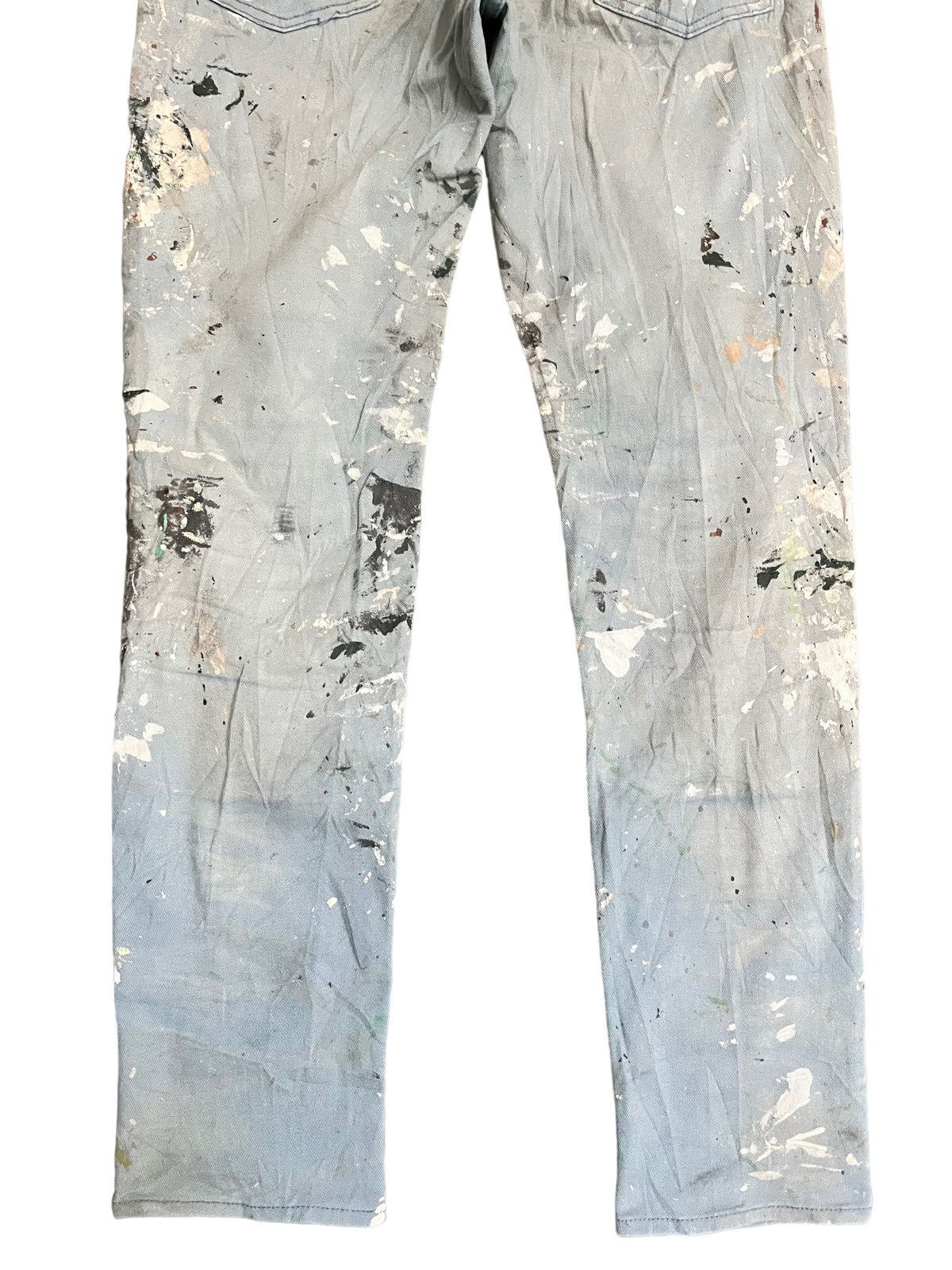 GU × Jun Takahashi × Uniqlo Vintage GU Heavy Art Splatter Dirty Denim Size US 33 - 6 Thumbnail