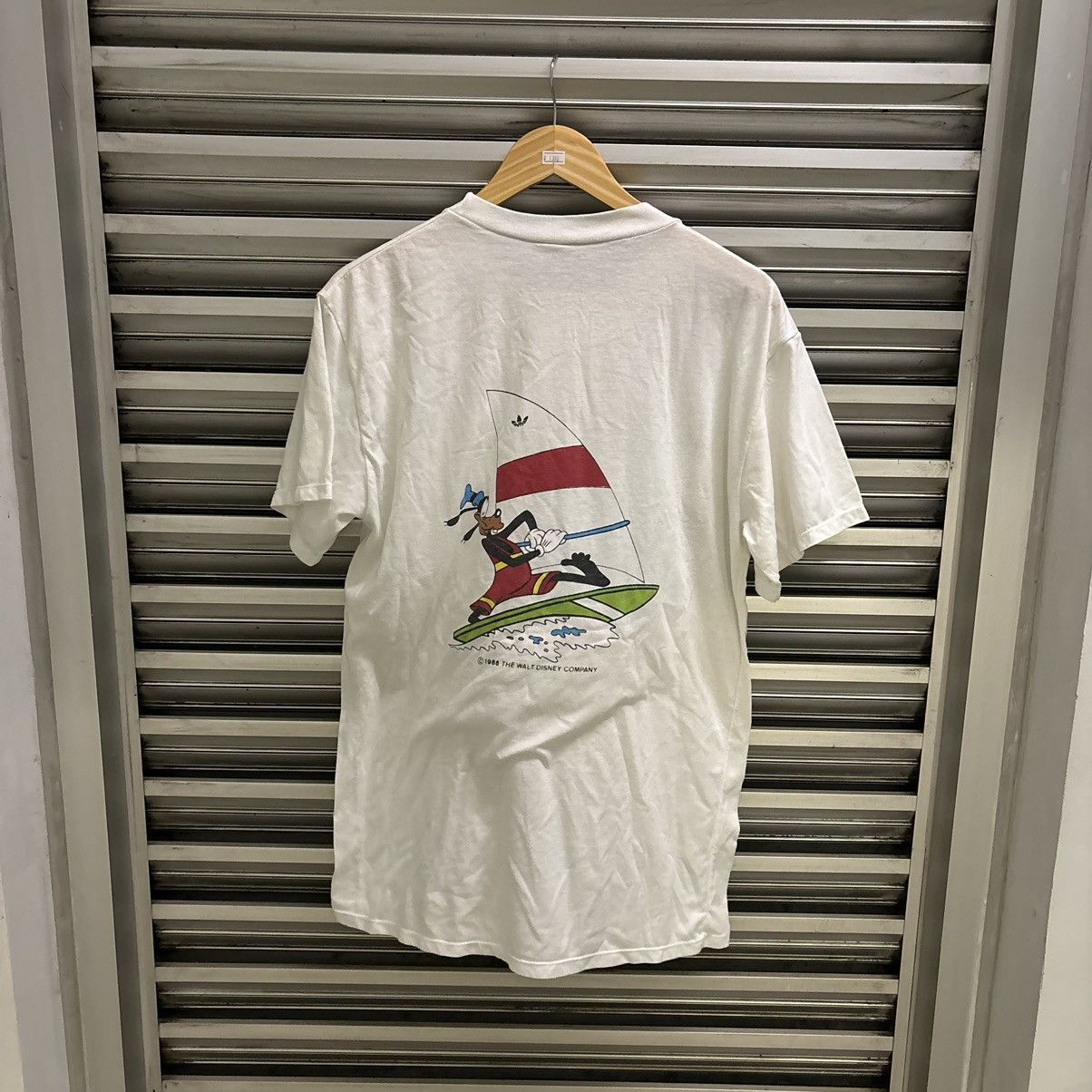 Rare Vintage 80s 1986 Adidas x Disney One Pocket T-Shirt