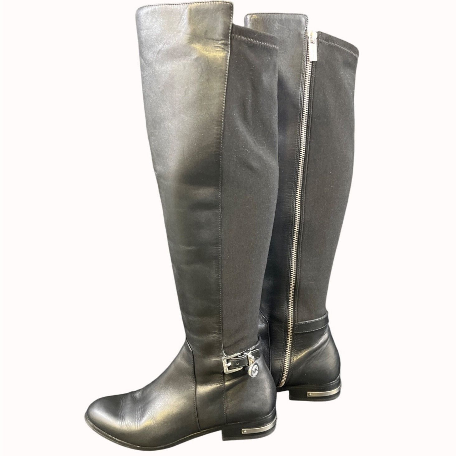Michael Kors Michael Michael Kors Women's Black Riding Boots/Knee High Sz Size US 6.5 / IT 36.5 - 2 Thumbnail