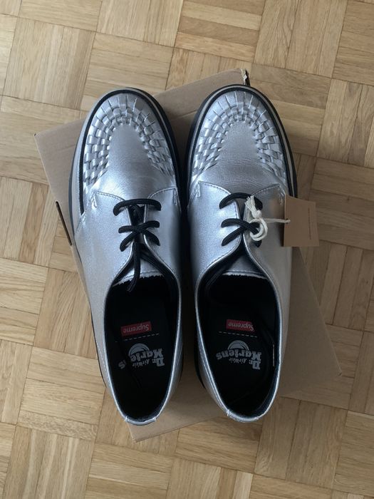 Supreme Supreme Dr. Martens Ramsey Creeper Silver Nappa | Grailed