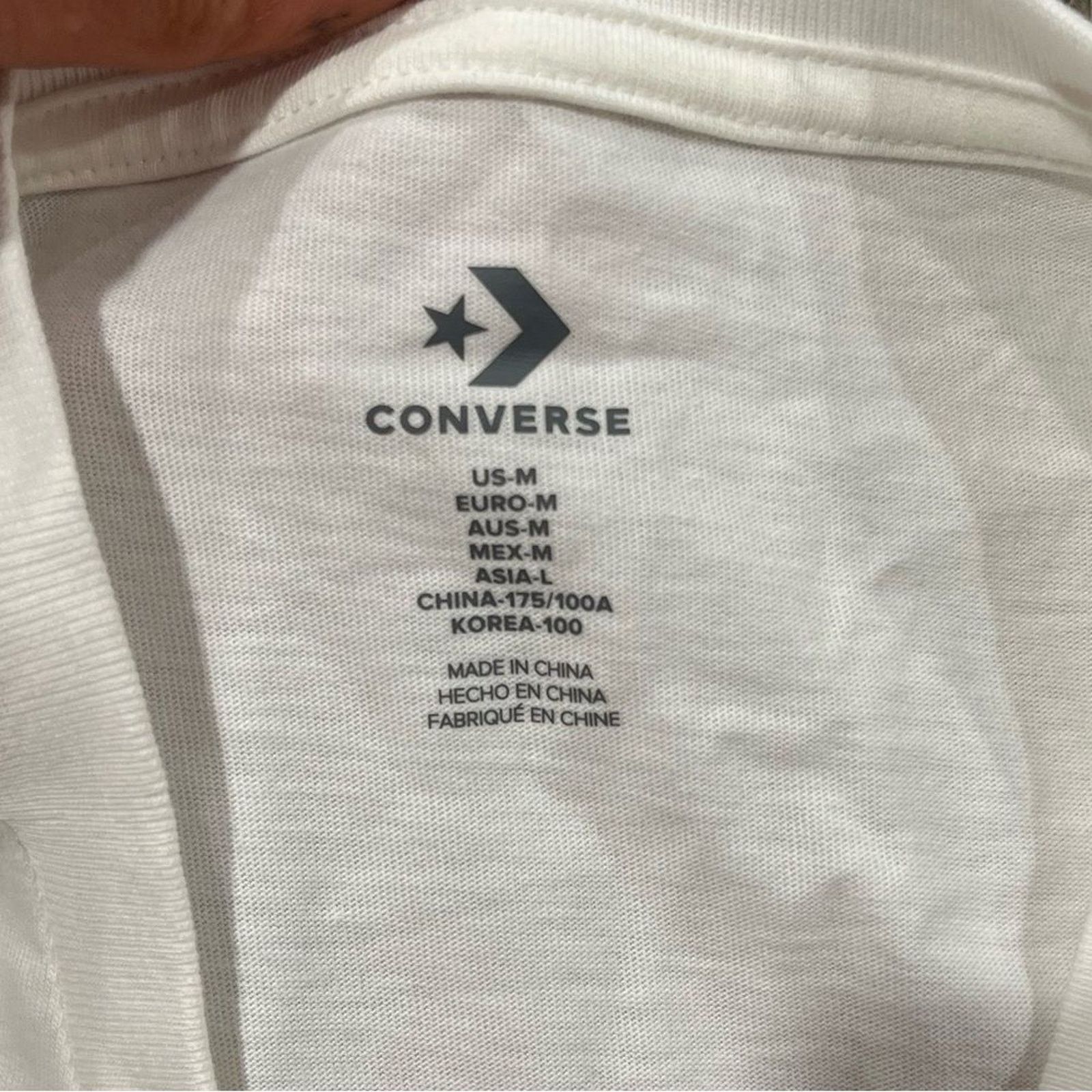 Converse NWOT Converse Star Chevron Clouds Graphic T-Shirt White M Size M / US 6-8 / IT 42-44 - 3 Thumbnail