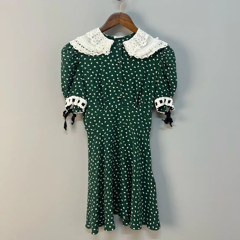 green emerald velvet dress Miu Miu // Ruched Cutout Dress – VSP Consignment main image 1