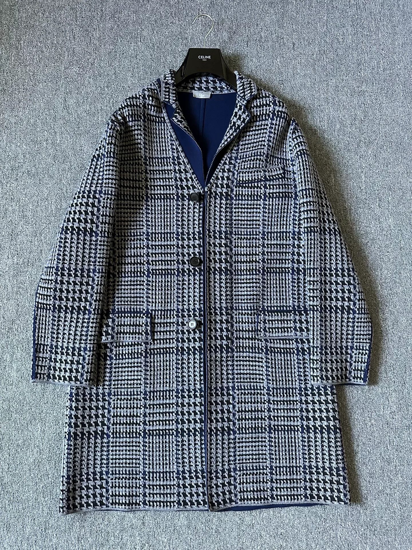 Dior Dior Homme 15FW Houndstooth Woven Coat Size US M / EU 48-50 / 2 - 1 Thumbnail