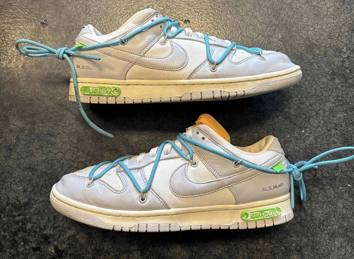 Nike × Off-White Dunk Low Off-White Lot 02/50 Size US 9.5 / EU 42-43 - 1 Thumbnail