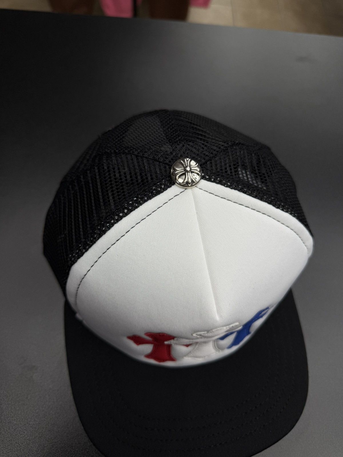 Chrome Hearts Chrome Hearts Triple Leather USA Cross SnapBack (NEW) Size ONE SIZE - 6 Thumbnail