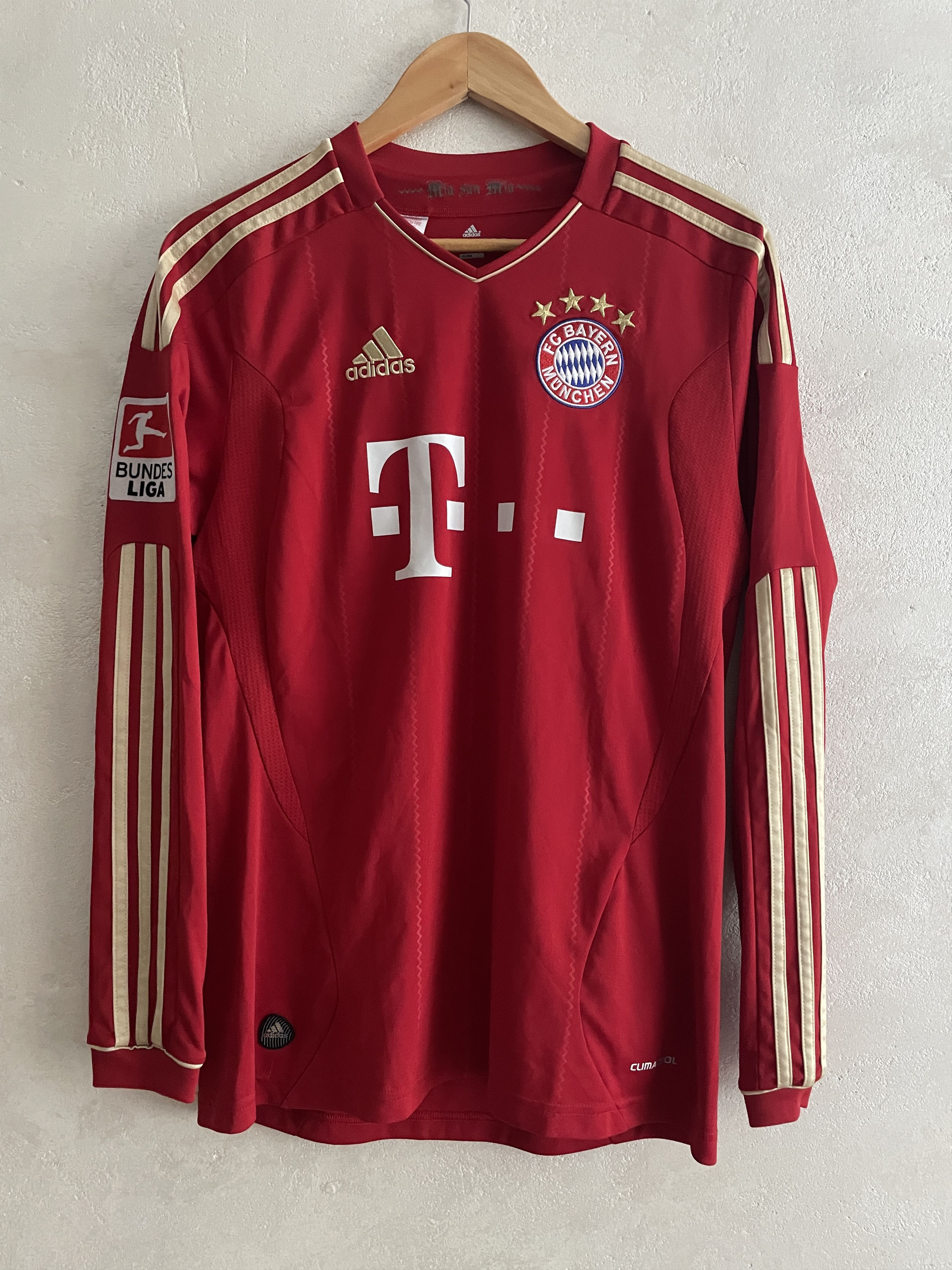Adidas Bayern Munich 2012 2013 Tony Kroos Jersey Long Sleeve Shirt Size US S / EU 44-46 / 1 - 2 Thumbnail