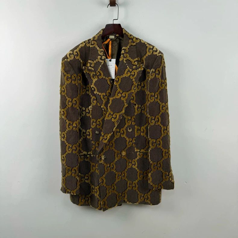 Gucci Gucci Plush full-print old flower suit 2501-Nextarrow Size 48R - 1 Thumbnail