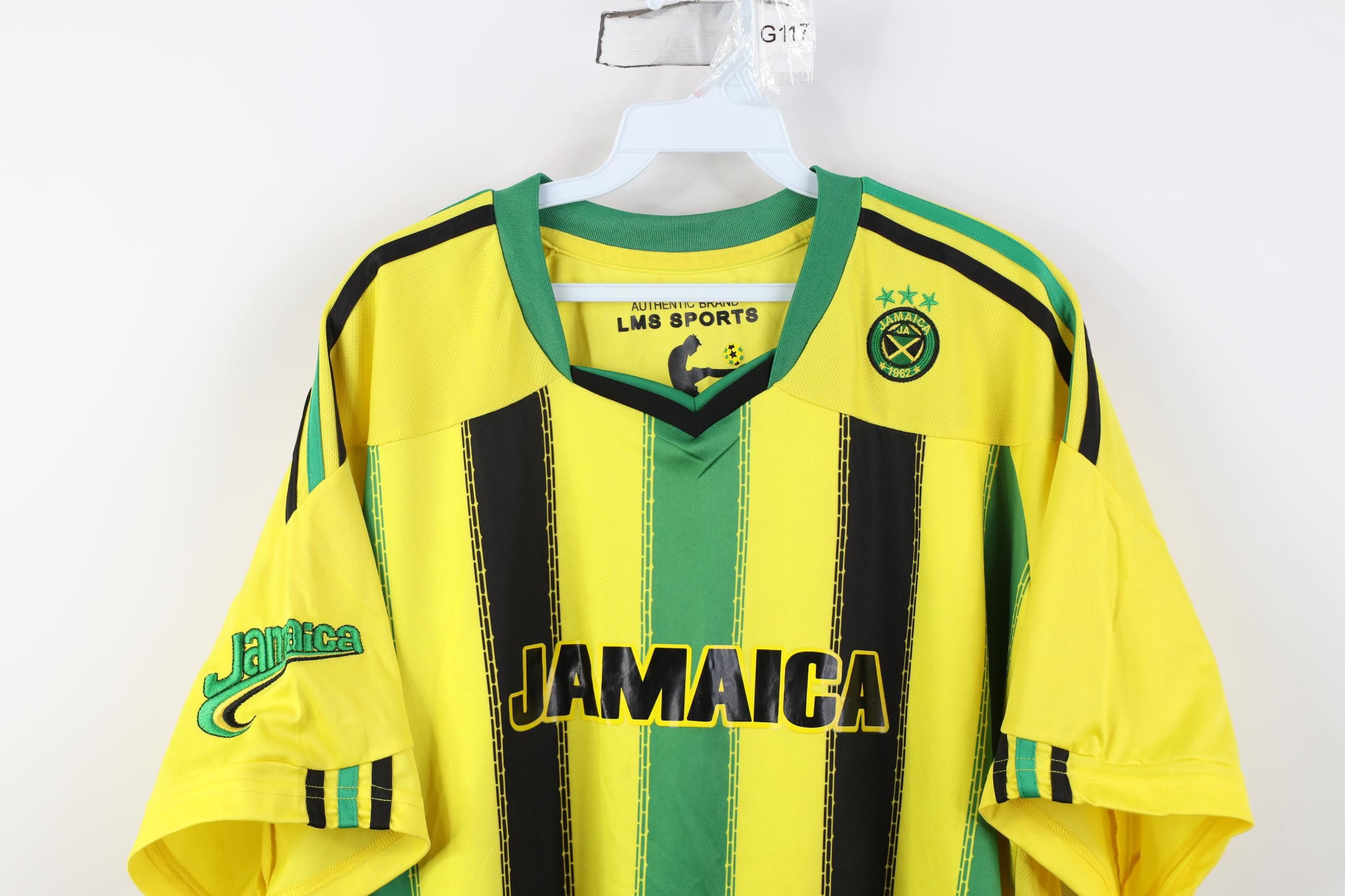 Vintage Vintage Y2K World Cup Jamaica Soccer Futbol Jersey Shirt Size US XL / EU 56 / 4 - 2 Thumbnail