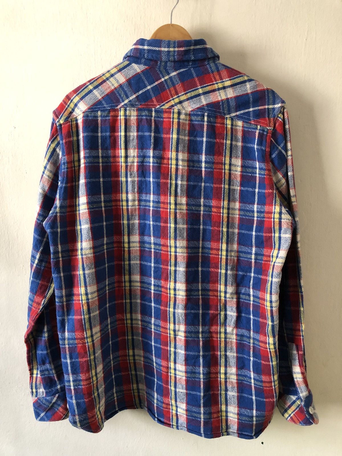 Blue Blue Japan × HOLLYWOOD RANCH MARKET × Japanese Brand Hr Market Hollywood Ranch Market Flannel Shirt Size US XL / EU 56 / 4 - 3 Thumbnail