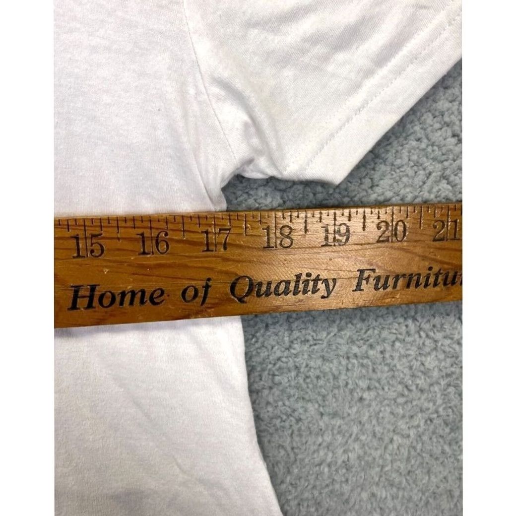 Vintage Shirt Womens L White God Good All The Time Women Cotton Tee Ladies Fire NEW Size L / US 10 / IT 46 - 7 Thumbnail
