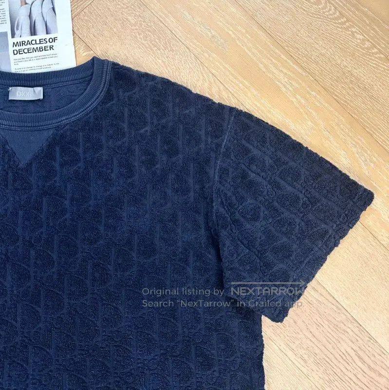 Dior Dior Men's Navy T-Shirt L Size . Size US L / EU 52-54 / 3 - 5 Thumbnail
