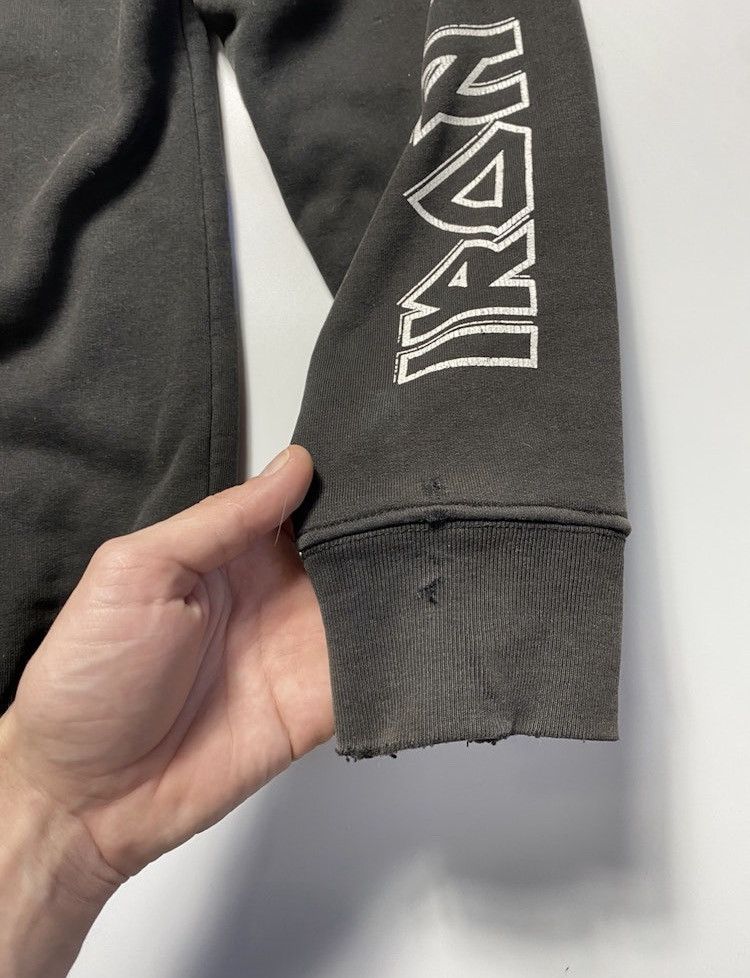 Band Tees × Iron Maiden × Vintage Vintage Iron Maiden distressed sun faded zipper zip hoodie Size US XL / EU 56 / 4 - 12 Thumbnail