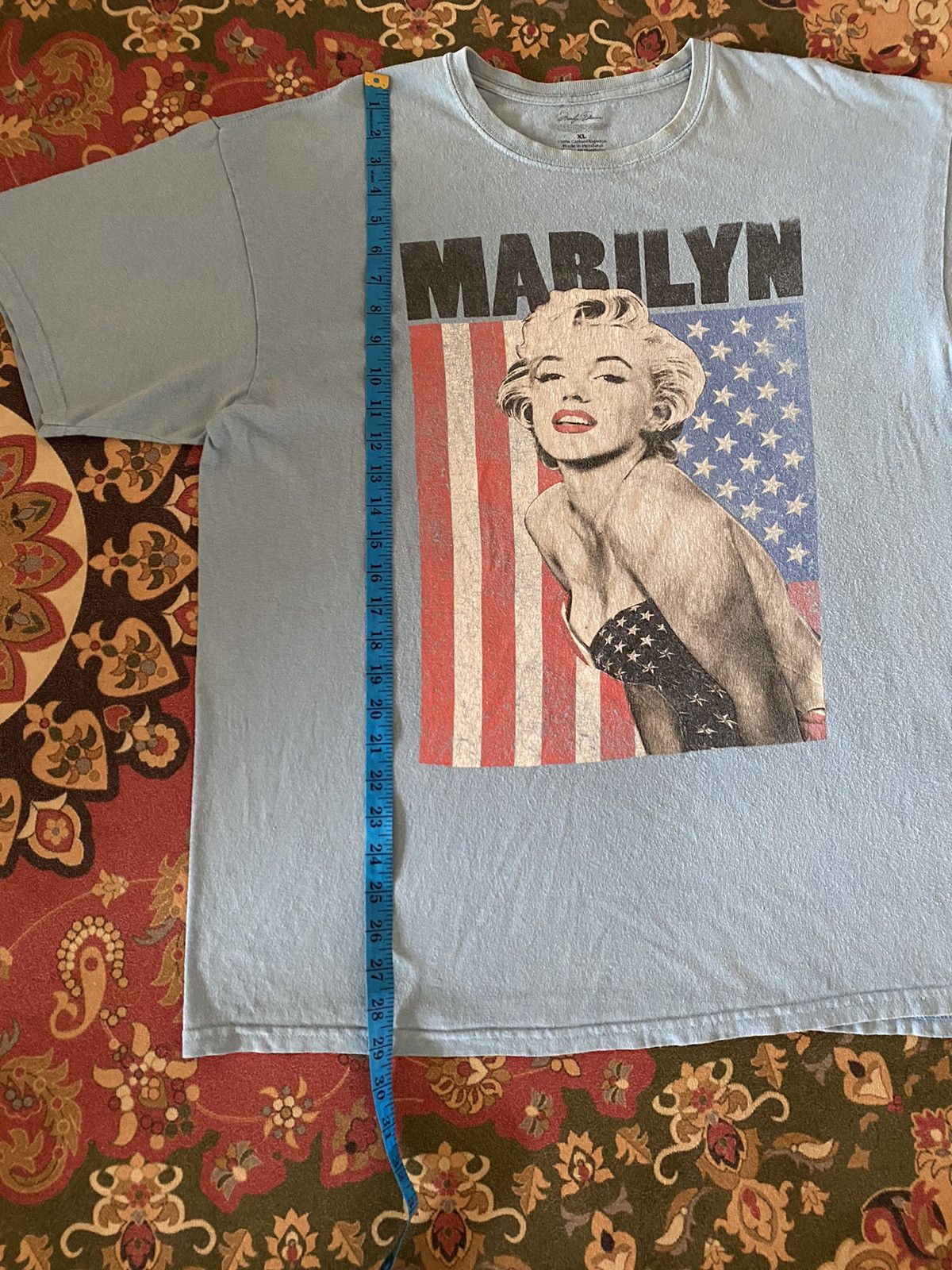 Vintage MARILYN MONROE Over Print T-Shirt Size US XL / EU 56 / 4 - 6 Thumbnail