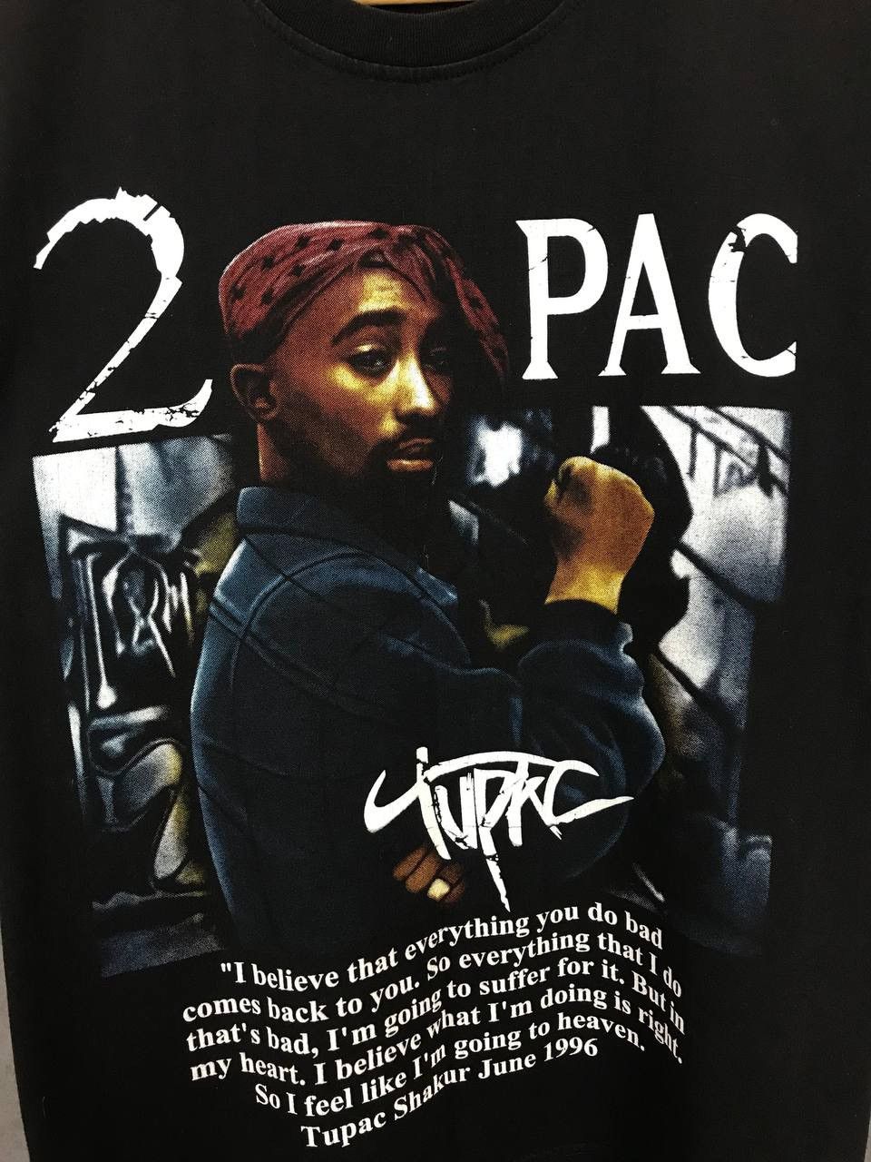 Band Tees × Rap Tees × Vintage 2pac Tupac vintage rap band overprinted tee Size US M / EU 48-50 / 2 - 4 Thumbnail