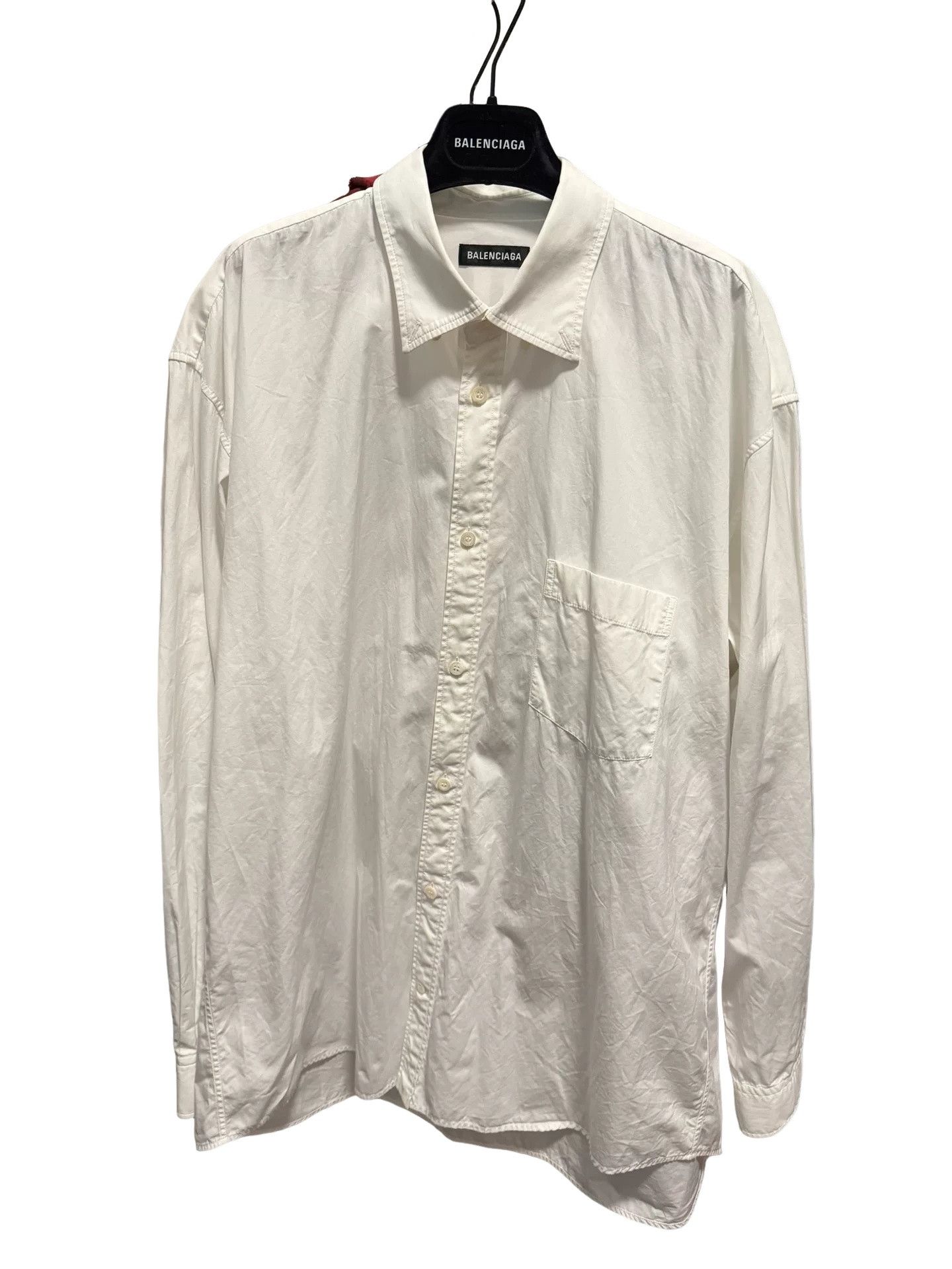 Balenciaga Balenciaga Back Logo Button Up Shirt Size M Size US M / EU 48-50 / 2 - 1 Thumbnail