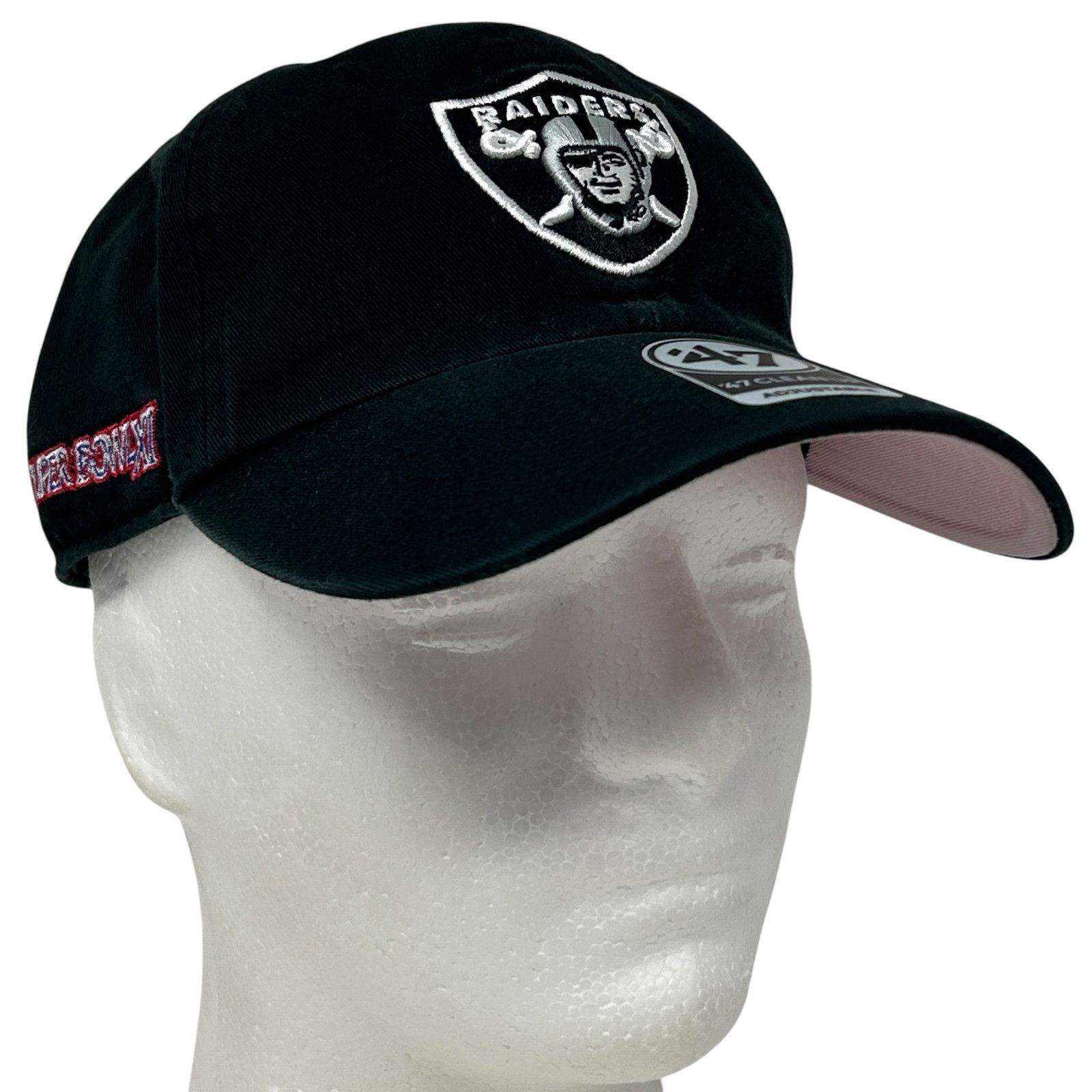 47 Las Vegas Raiders Dad Hat Baseball Cap Super Bowl XI Black Size ONE SIZE - 1 Thumbnail
