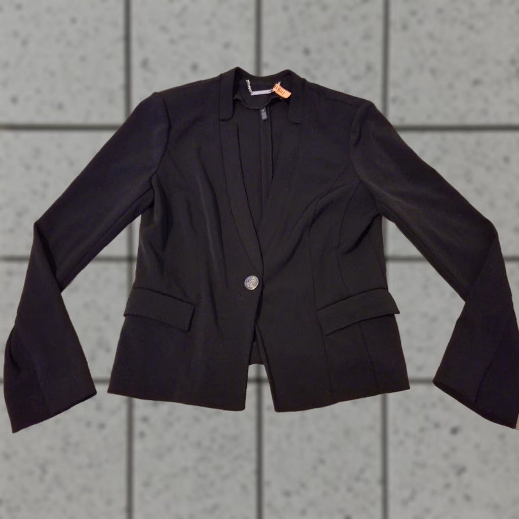 White House Black Market Womens White House Black Market Blazer Jacket 10 Black Shirt? Size L / US 10 / IT 46 - 1 Thumbnail