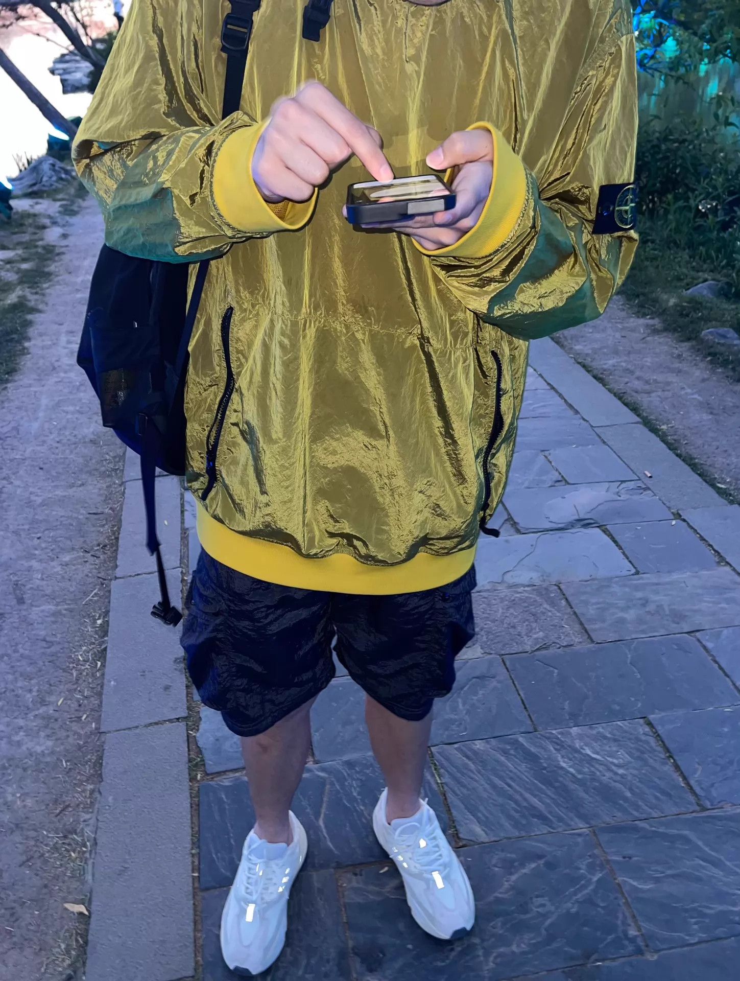 Stone Island Stone Island 18FW MetalNylon Yellow XXL Sweatshirt Size US XXL / EU 58 / 5 - 8 Thumbnail