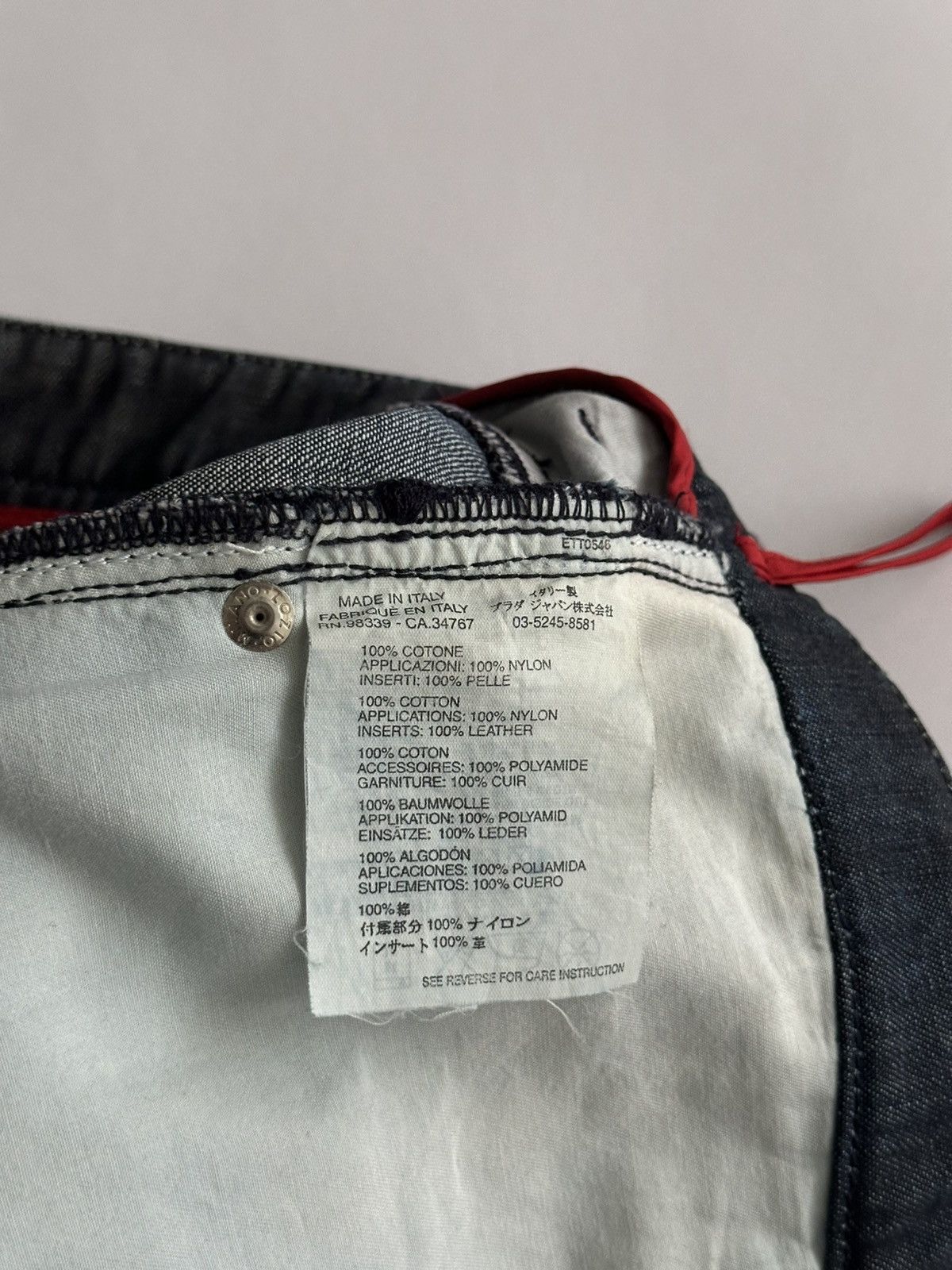 Prada Prada Early 2000’s Paneled Biker Denim Jeans Size US 30 / EU 46 - 13 Thumbnail
