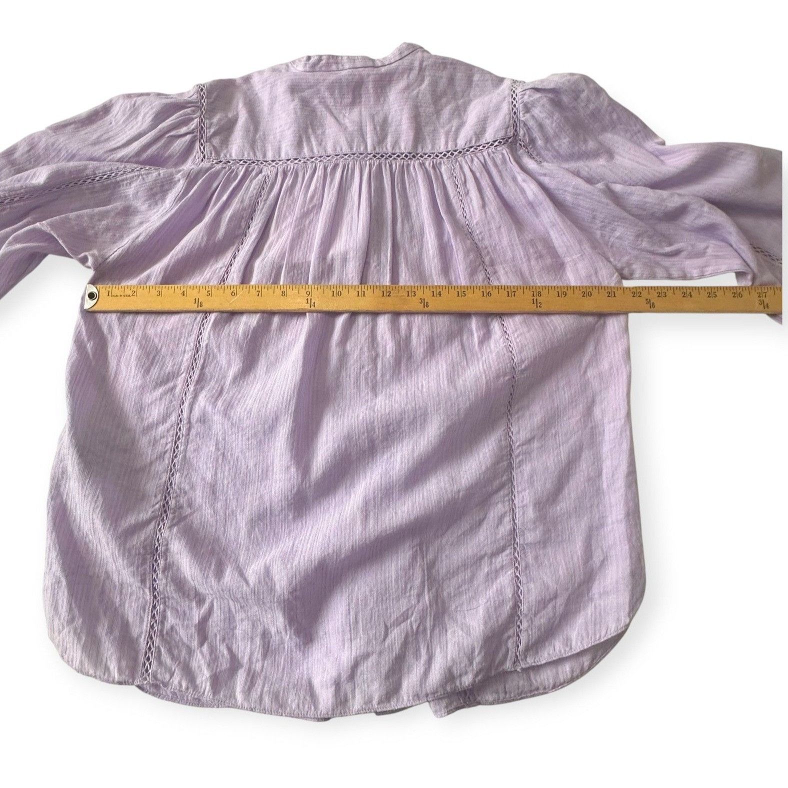 Isabel Marant Etoile Isabel Marant Etoile Leonard Pleated Long Sleeve Blouse, Si Size XS / US 0-2 / IT 36-38 - 10 Thumbnail