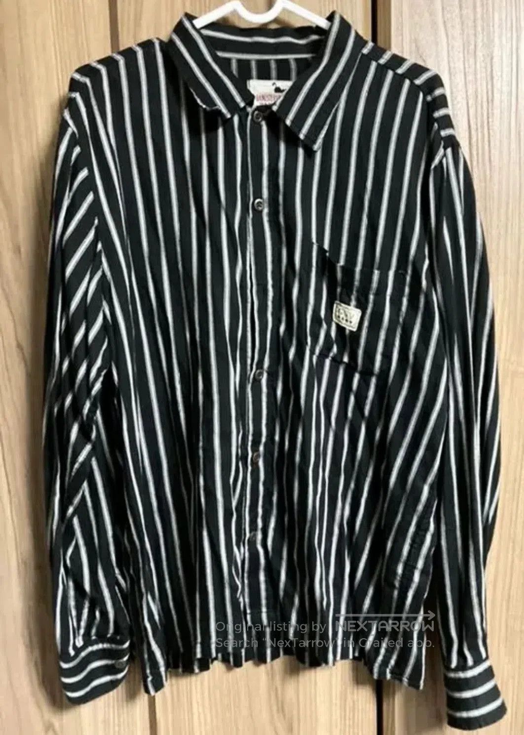 Vintage Gangsterville Striped Button-Up Shirt. Size US M / EU 48-50 / 2 - 3 Thumbnail
