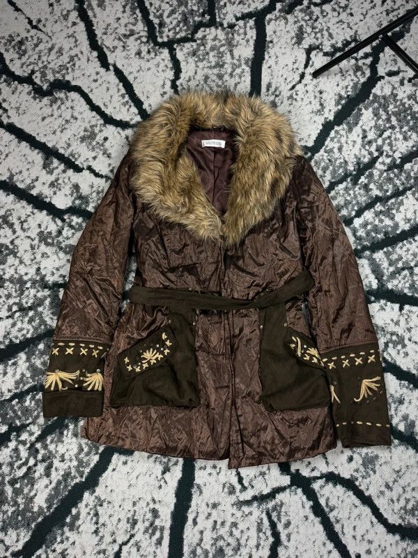 Balmain Vintage Y2k Balmain avant garde coat brown M Size M / US 6-8 / IT 42-44 - 1 Thumbnail