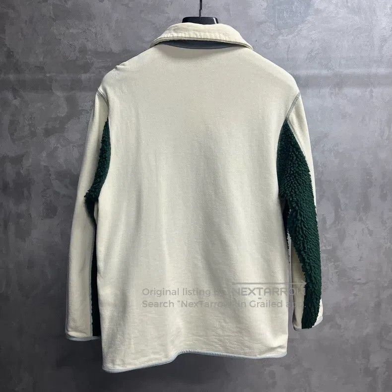 Loewe Loewe White and Green Contrast Embroidered Logo Teddy Jack Size L / US 10 / IT 46 - 5 Thumbnail