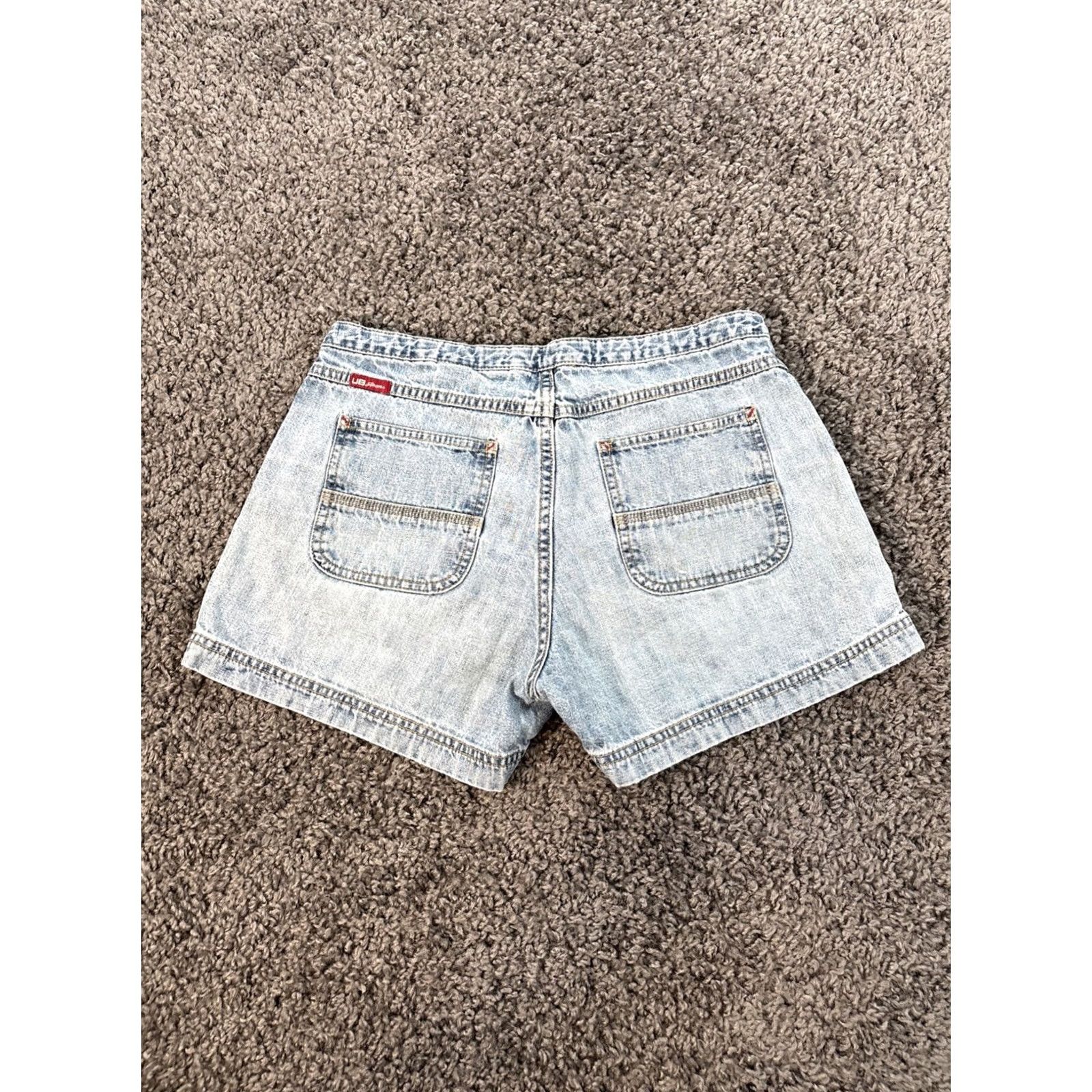 Vintage VINTAGE UnionBay Shorts Womens 26 Low Rise Light Wash Denim Drawstring Y2K Size 26" / US 2 / IT 38 - 7 Thumbnail