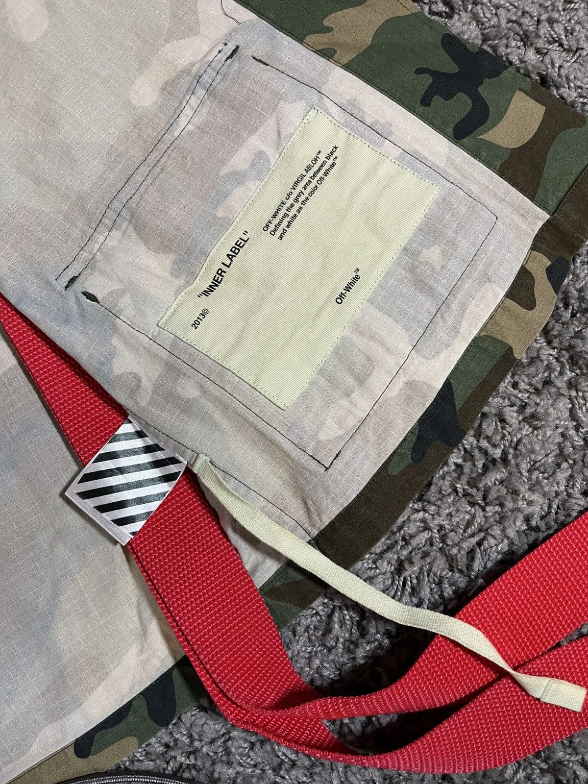 Off-White OFF-WHITE Virgil Abloh Army Archive Field Jacket Camouflage Size US XXS / EU 40 - 11 Thumbnail