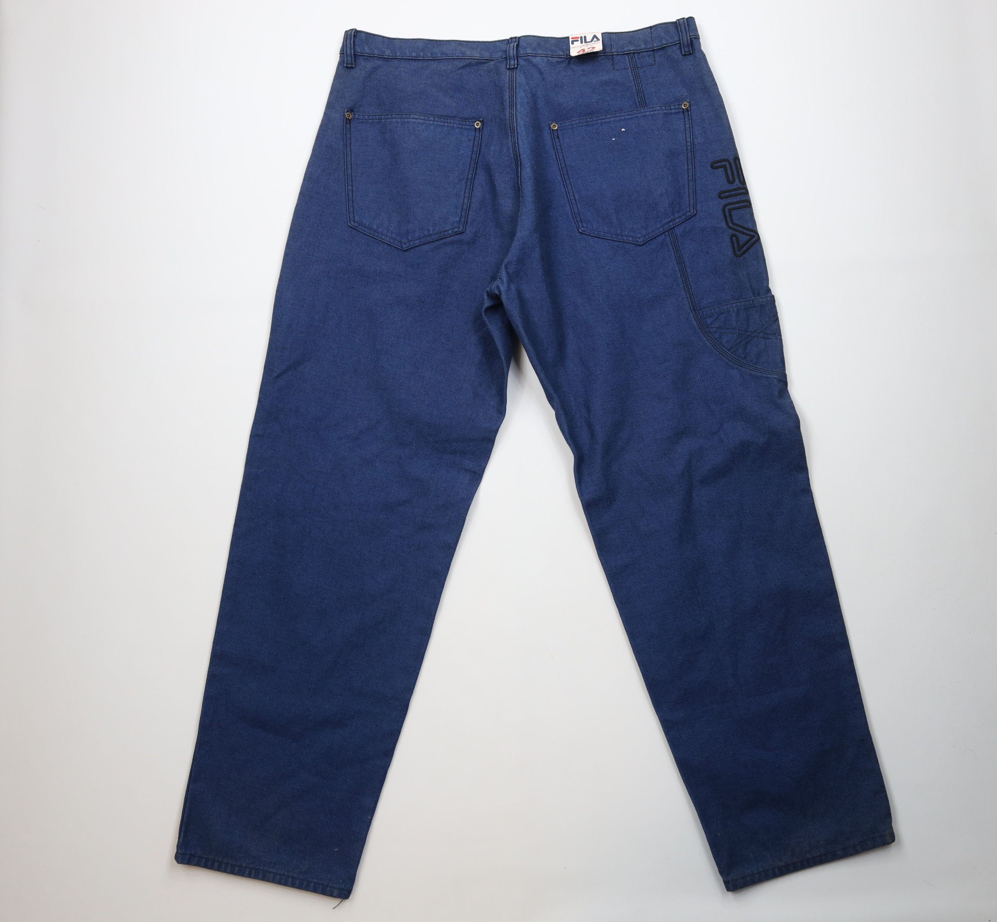 Fila Deadstock Vintage 90s Fila Baggy Wide Leg Skateboard Jeans Size US 42 / EU 58 - 9 Thumbnail