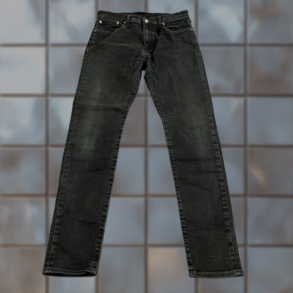 Levi's Levi's 512 Jeans Slim Skinny 30 32 Dark Black Denim Zip Pocket Mens Regular 5-Pocket Design Vintage No Size US 30 / EU 46 - 1 Thumbnail